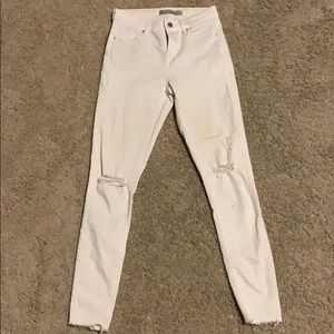 Topshop white jeans